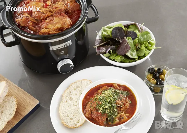 Уред за бавно готвене Crock Pot ‎CSC046 Slow Cooker 2.4л 130W Съд за готвене с капак, снимка 3 - Мултикукъри - 49762978