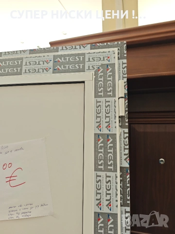 Алуминиева врата - бяла НОВА, снимка 6 - Врати за баня - 53781635