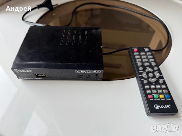 Приставка за цифрова телевизия D-Color DC 1002 HD mini [DVB-T2/T, HDMI, RCA, PVR, TimeShift, USB, снимка 2 - Приемници и антени - 51695969