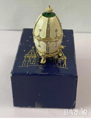 Яйце красива отваряема  бижутерка от метал и камъни за твойте любими бижута, снимка 4 - Други - 52542650