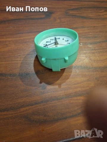 Будилник механичен, работи точно, Полски  Мера-полтик, снимка 3 - Антикварни и старинни предмети - 53153725