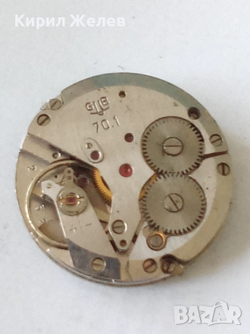 Механизъм с циферблат от стар ръчен часовник 51414, снимка 3 - Мъжки - 52253961