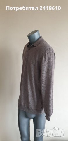 Hugo Boss Bono Polo Virgin Wool Finest Italian Yarn  Mens Size 2XL НОВО! ОРИГИНАЛ! Мъжки Тънък Пулов, снимка 12 - Пуловери - 39241981
