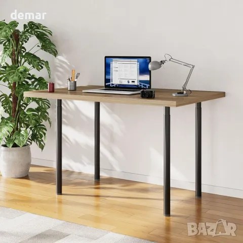 INMOZATA 2 броя регулируеми крака за маса, 70-110 см метални с винтове и протектори за под, снимка 4 - Други стоки за дома - 50252757