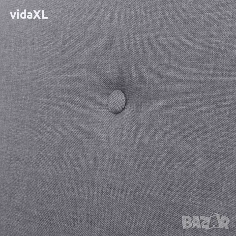 vidaXL Двуместен диван, плат, светлосив, снимка 5 - Дивани и мека мебел - 56146290