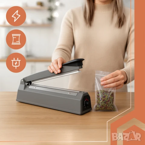 Лепачка за пликове / Ръчна лепачка за найлон / Импулсна лепачка, снимка 6 - Друго търговско оборудване - 51270758