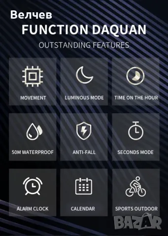 Спортен мъжки часовник SMAEL - нов, снимка 2 - Водоустойчиви - 48729114