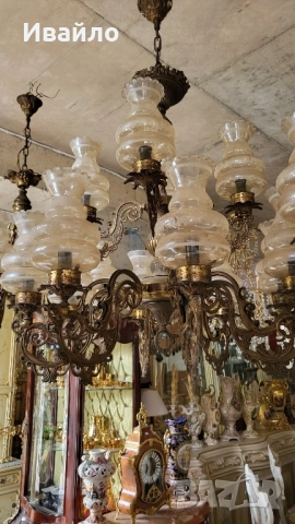 Бронзови полилеи 065, снимка 2 - Полилеи - 52025927