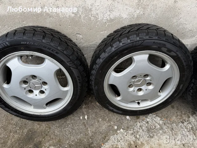 Джанти за Мерцедес 16 с зимни гуми, снимка 2 - Гуми и джанти - 56084143