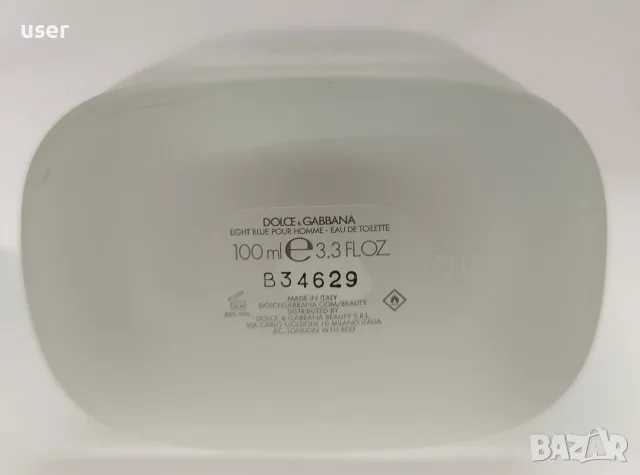 100% Оригинален чисто-нов Dolce & Gabbana Light Blue за мъже EDT x 100 ml.  , снимка 4 - Мъжки парфюми - 55857801