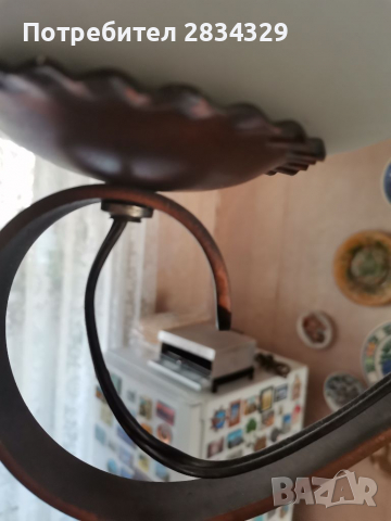 Полилей от кована мед с 4 осветителни тела, снимка 4 - Полилеи - 36155964