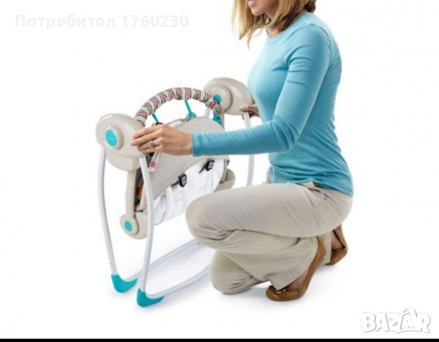 Електрическа люлка Bright stars petite jungle , снимка 4 - Детски люлки - 36382485