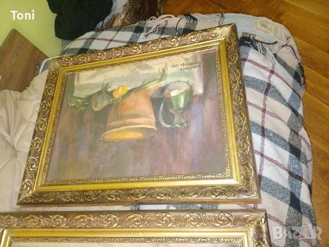 картини Анастас Стайков 1941г-бартер злато златен синджир златен ланец по договаряне , снимка 4 - Антикварни и старинни предмети - 53581613