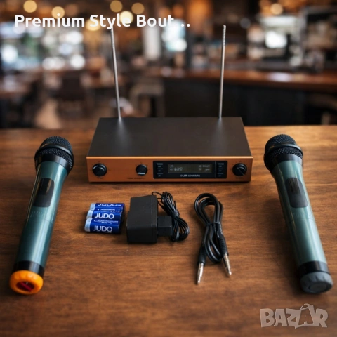 Безжични микрофони и станция SH-588D – Идеални за забави и професионални изпълнения, снимка 2 - Друга електроника - 53811505
