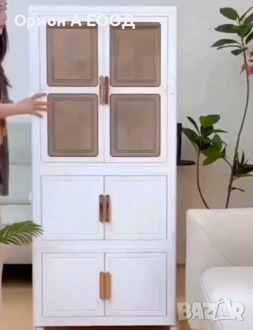 Стилен Мултифункционален Шкаф на Колелца, Водоустойчив , снимка 2 - Шкафове - 51744584