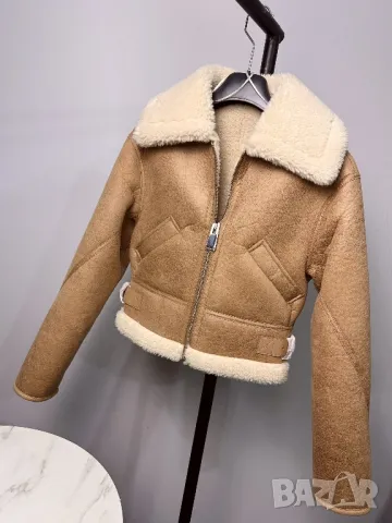 MANGO УНИКАЛНО  палто /яке с каракул , снимка 9 - Палта, манта - 48597403