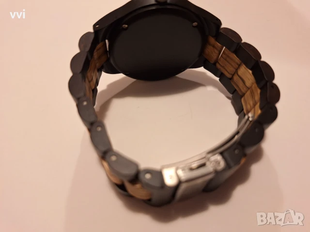 Дървен мъжки ръчен часовник, снимка 5 - Мъжки - 50619301