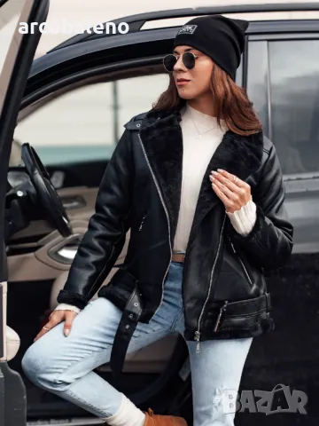 NORFDIMA Дамско кожено яке (кожух), 4цвята , снимка 6 - Якета - 47579984