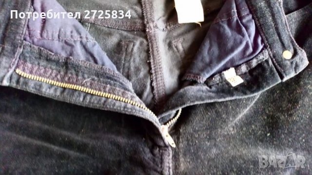 Оригинален Armani Jeans, синьо кадифе, размер 28, снимка 4 - Дънки - 34187672