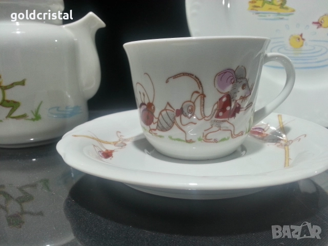 Стар български порцелан детски комплект , снимка 7 - Антикварни и старинни предмети - 19013515