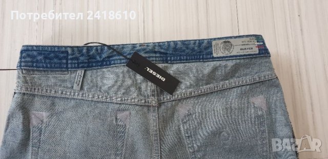 Diesel Buster Made in Italy Mens Size 33/32 НОВО! ОРИГИНАЛ! Мъжки Дънки!, снимка 4 - Дънки - 39678200