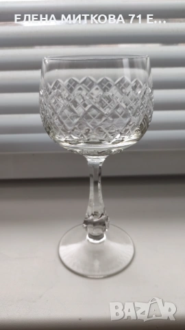 Комплект от 5 бр.кристални чаши за аперитив, снимка 4 - Чаши - 53637313