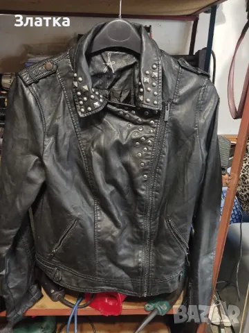 Юношеско яке Дамско яке Рокерско яке Еко кожа на марка "atmosphere coats uk" - UK и внос от Англия, снимка 5 - Якета - 50428929