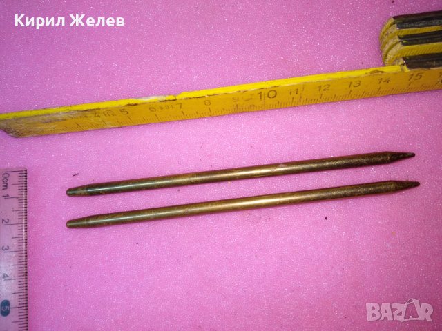 ДВЕ СТАРИ МЕСИНГОВИ КУКИ За ПЛЕТЕНЕ 42955, снимка 6 - Други ценни предмети - 44155637