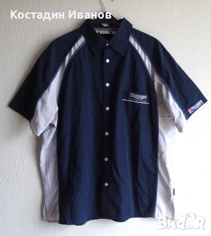 Triumph Motorcycles мъжка мото риза XL, снимка 3 - Ризи - 53372336