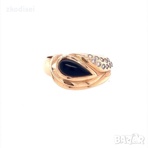 Златен дамски пръстен 6,14гр. размер:56 14кр. проба:585 модел:18248-1