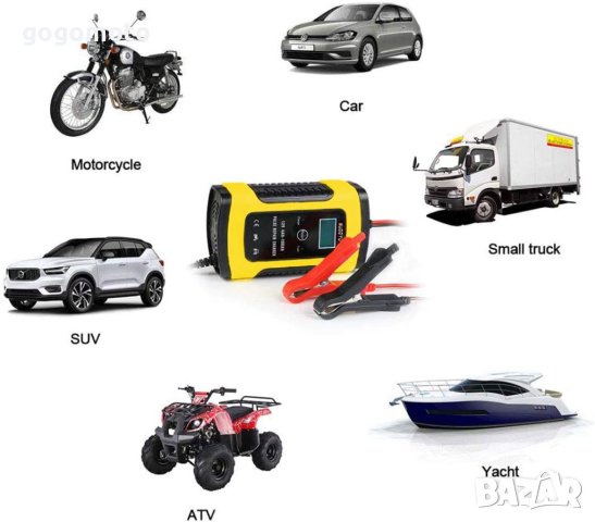 Интелигентно зарядно за акумулатор 12V,6A,100Ah,БУС, ДЖИП, автомобил кола,лодка, снимка 6 - Аксесоари и консумативи - 41637717