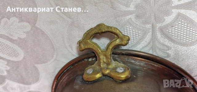 Меден съд с месингови дръжки, снимка 6 - Декорация за дома - 52103278