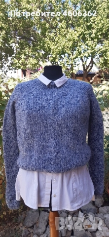 ръчно изплетен пуловер , снимка 2 - Жилетки - 51855461