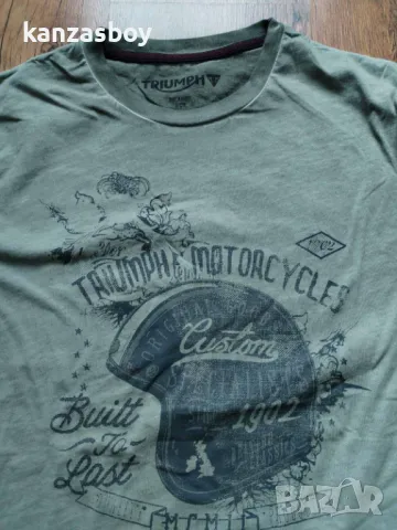 triumph motorcycles - мъжка колекционерска тениска КАТО НОВА С