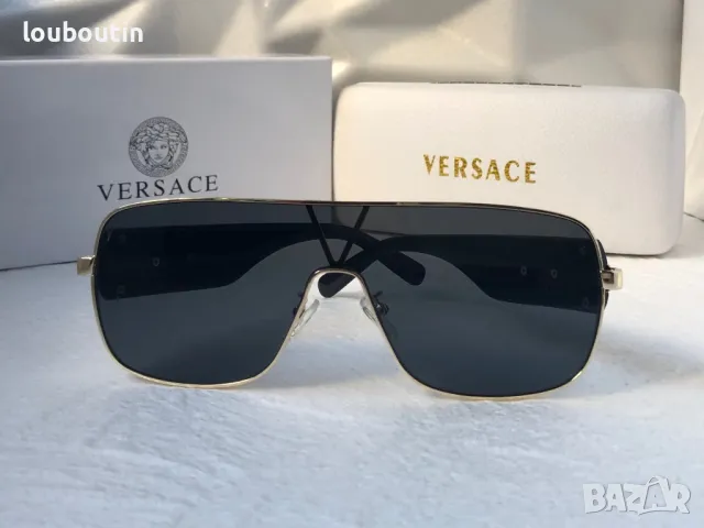 Versace маска 2024 мъжки слънчеви очила унисекс дамски бели черни , снимка 6 - Слънчеви и диоптрични очила - 47742807