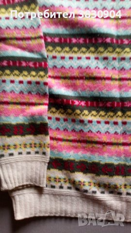 Пуловер Benetton, L, момиче 8 -10 години, вълна, снимка 8 - Детски пуловери и жилетки - 42343588