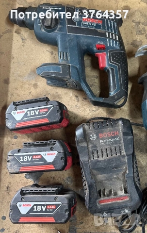 Bosch Professional 18V комплект – GBH 18 V-LI + GSA 18 V-LI C + 3 батерии + зарядно
