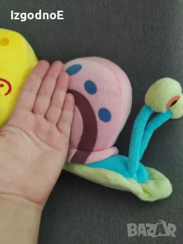 Лот плюшени играчки Спондж боб и Гари, снимка 2 - Плюшени играчки - 47373670