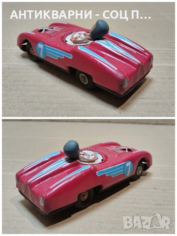 Стара Метална Детска Количка, Колекционерска Количка. / НОМЕР 1629., снимка 4 - Антикварни и старинни предмети - 53670867