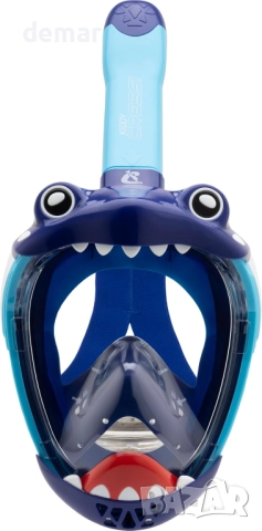 Детска маска за цялото лице CRESSI Kiddy - безопасна за CO2 - специално разработена за деца, снимка 2 - Водни спортове - 52734705