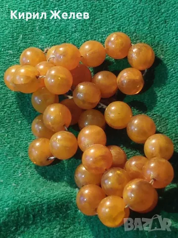 СТАРА МОЛИТВЕНА БРОЕНИЦА от ПРАХОВ / ПРЕСОВАН ТОПЕН КЕХЛИБАР 47313, снимка 13 - Антикварни и старинни предмети - 47282759