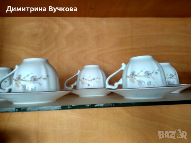 12 Керамика чаши за чай/кафе с чинийки, снимка 1 - Сервизи - 41183105