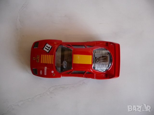 Ferrari F40 Bburago Ферари Ф40 колекционерска количка Италия, снимка 5 - Колекции - 41603148