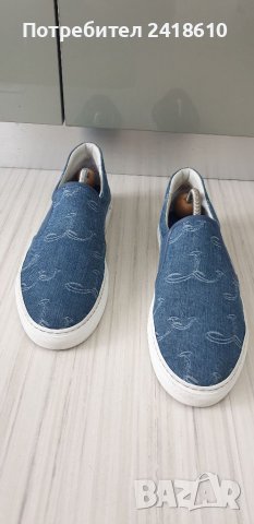 Jacob Cohen Embroidered - Logo Denim Sneakers Italy Mens Size 42/27см ОРИГИНАЛ!, снимка 8 - Спортни обувки - 41063351
