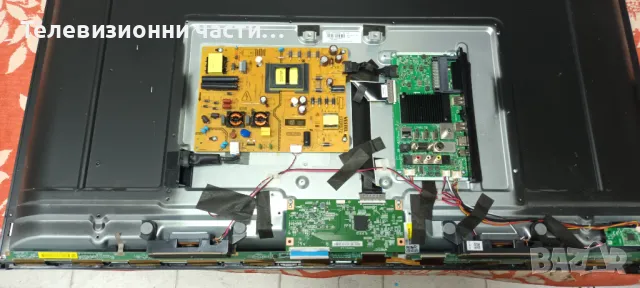 Finlux 43-FUA-7062 със счупен екран VES430QNDH-N2-N42 17IPS72/17MB170/PT430GT01-1-C-3/17DLB43VER14-A, снимка 3 - Части и Платки - 48225248