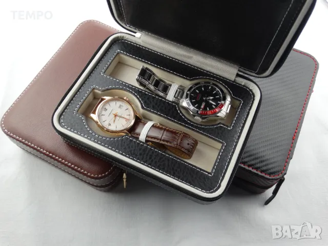 КОЖЕН КАЛЪФ за 4 ЧАСОВНИКА- ЧЕРЕН + ПОДАРЪК, снимка 2 - Други - 48240893