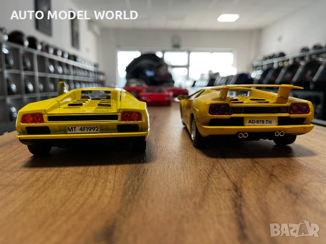 Матална колекционерска колички модел BBURAGO Lamborghini Diablo 1:24 38.92 лв. / 19.90 €, снимка 4 - Колекции - 53699773