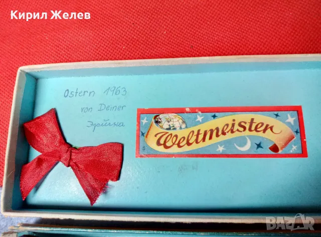 VERMONA WELTMEISTER Стара УСТНА ХАРМОНИКА ВЕЛТМАЙСТЕР Рядък КОЛЕКЦИОНЕРСКИ МОДЕЛ с КУТИЯТА й 47798, снимка 8 - Антикварни и старинни предмети - 47561503
