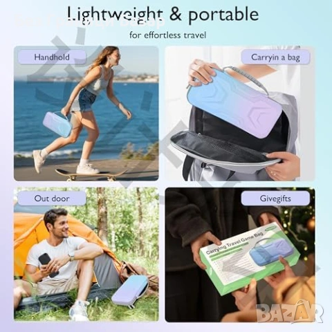 Нов Калъф Nintendo Switch 2 твърд EVA антишок, място Joy-Cons, 10 игри, снимка 7 - Друга електроника - 53685811