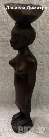 Дървена статуетка, снимка 4 - Статуетки - 50429225